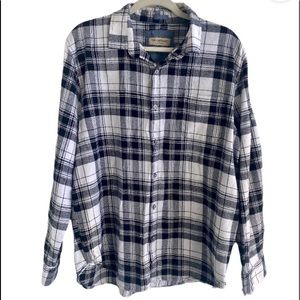 Bruno Milano Tallwoods Flannel Shirt Black /White Plaid